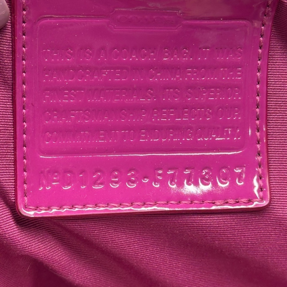 Rare Limited Edition Coach Poppy Pink Travel Bag with Whimsical Design EUC - Picture 16 of 16